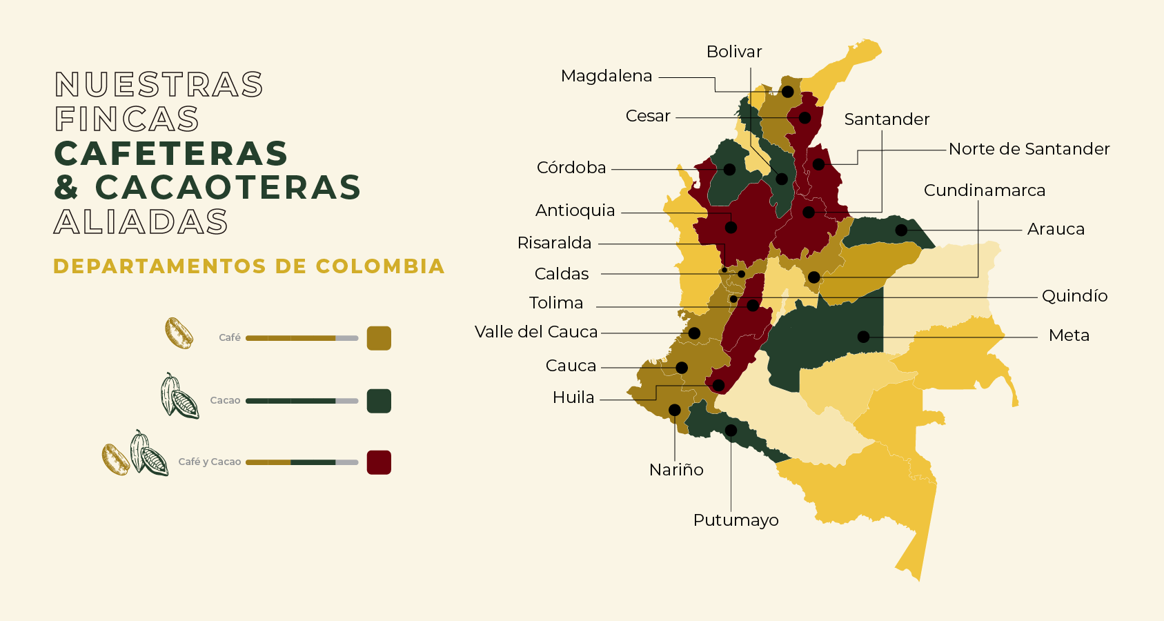 Mapa de Cafe y Cacao Oscar Ferreira